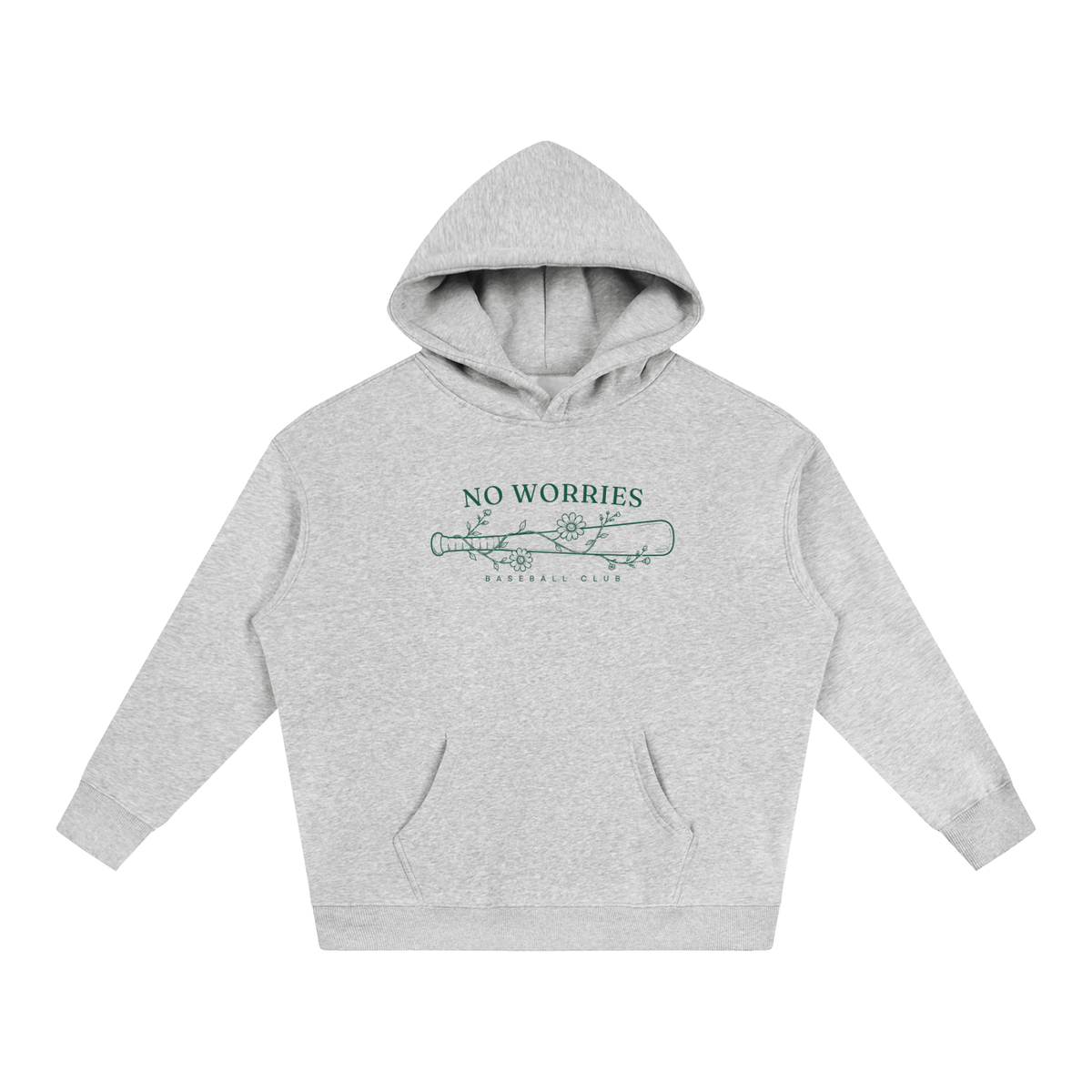 No Worries Baseball Club | Hoodie | Maroon