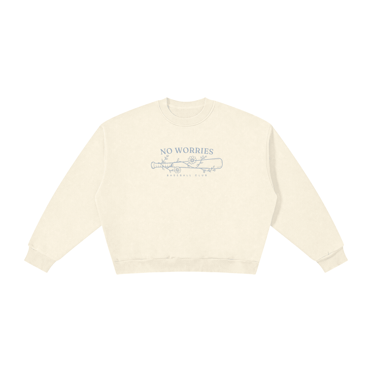 No Worries Baseball Club | Ladies Crewneck | | Sunday Arvo Co.