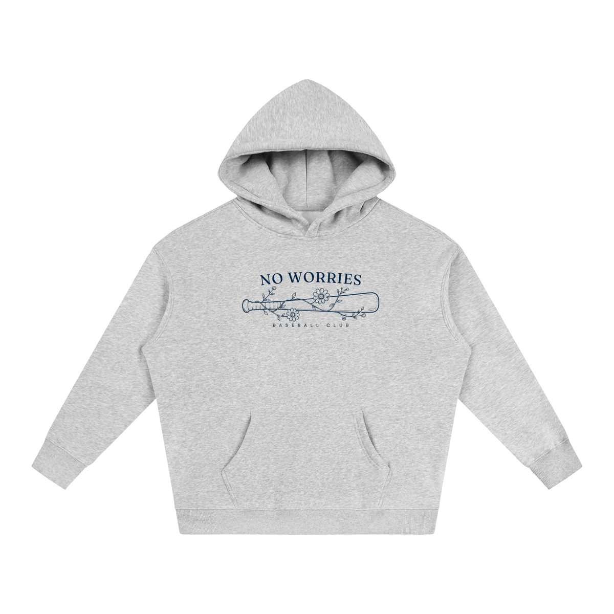 No Worries Baseball Club | Hoodie | Maroon