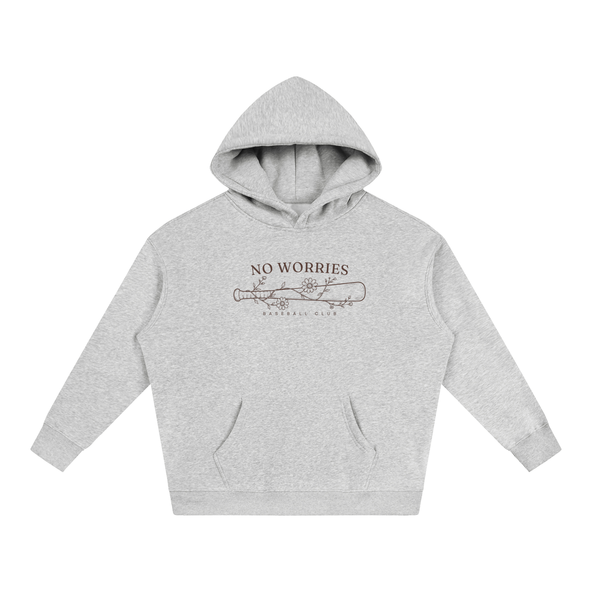 No Worries Baseball Club | Hoodie | Maroon