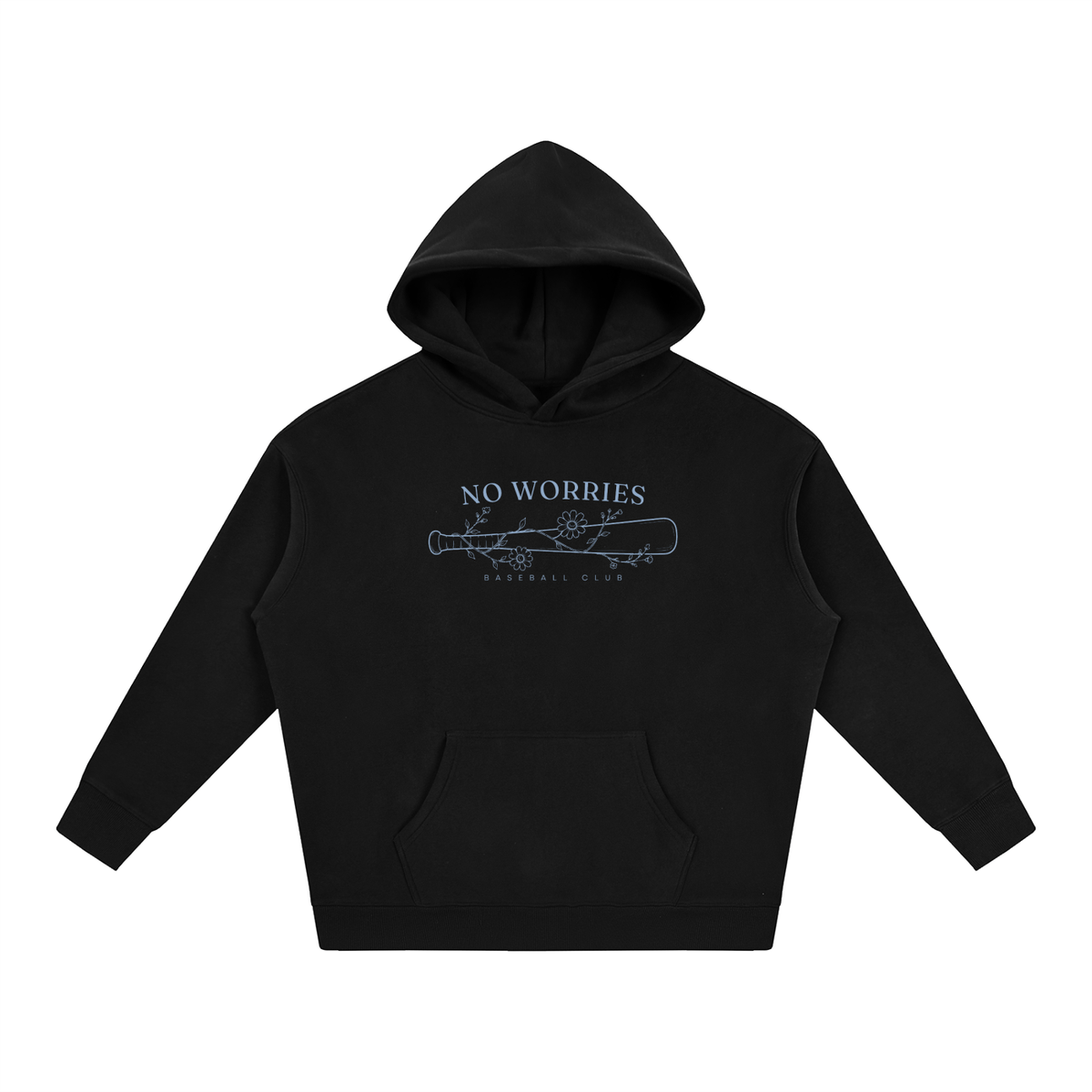 No Worries Baseball Club | Hoodie | Maroon