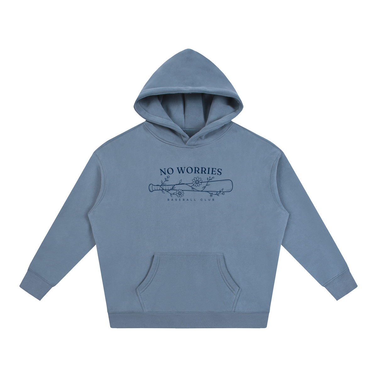 No Worries Baseball Club | Hoodie | Maroon
