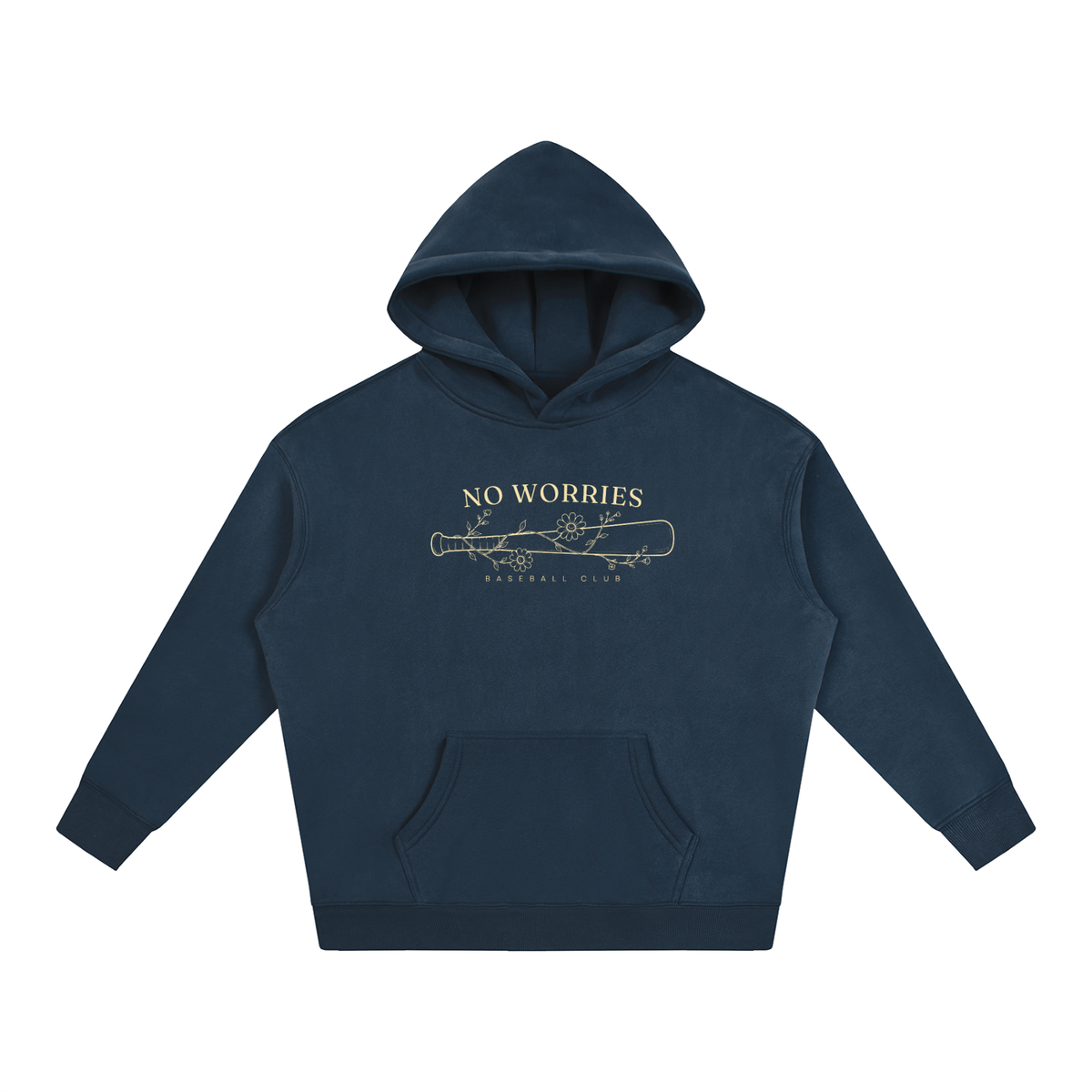 No Worries Baseball Club | Hoodie | Maroon