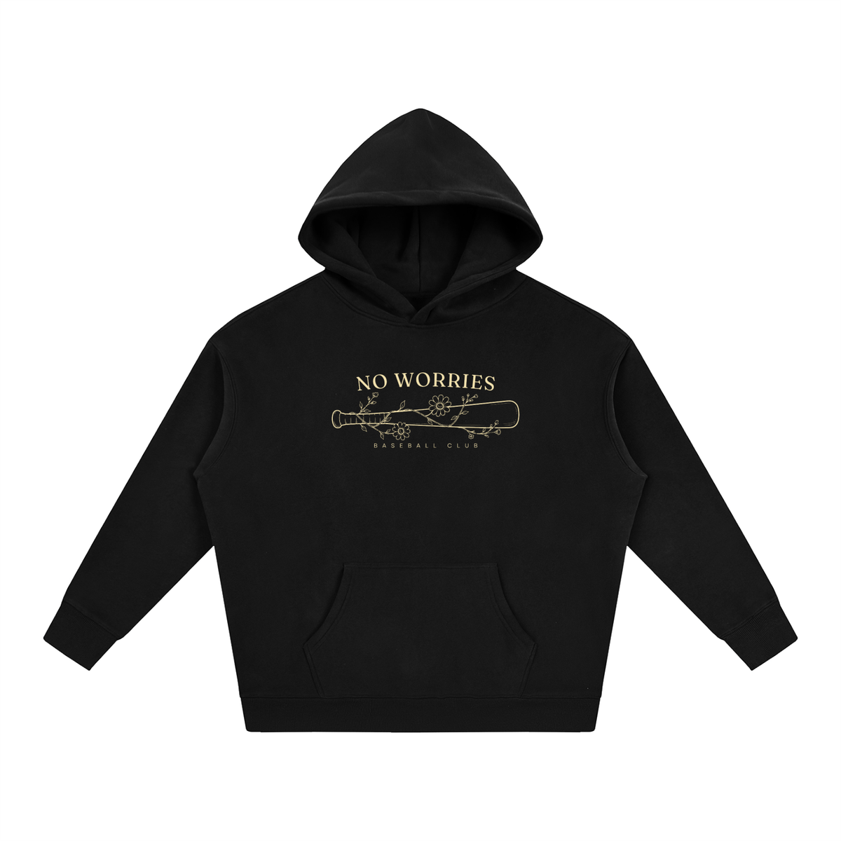 No Worries Baseball Club | Hoodie | Maroon