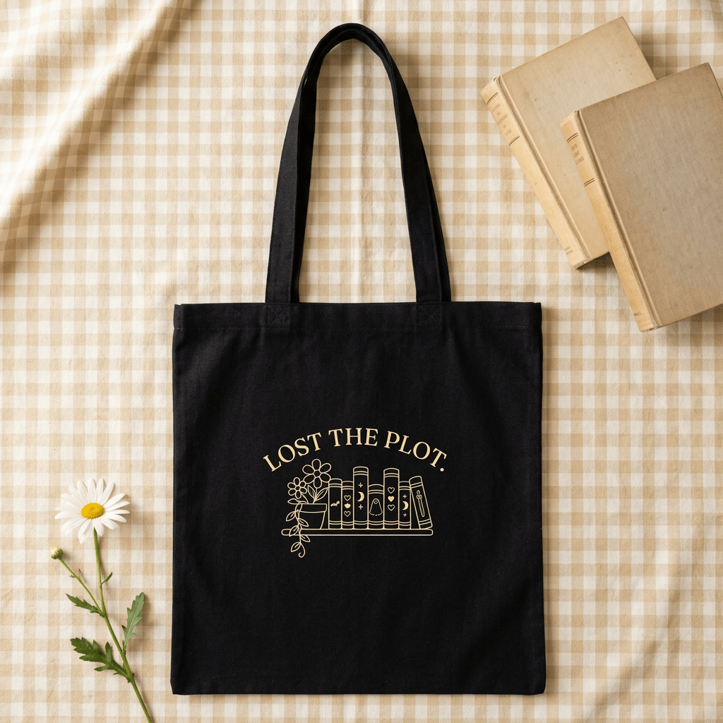Lost the Plot black tote