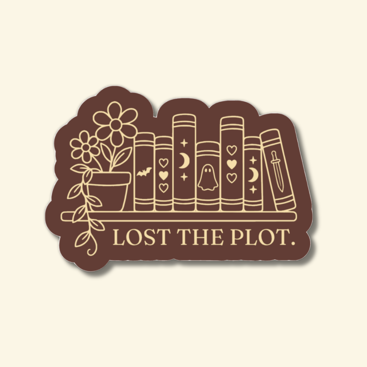 Lost the Plot - Bookshelf | Sticker