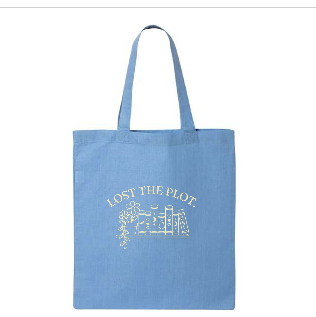 Lost the Plot | Small Tote | Carolina Blue