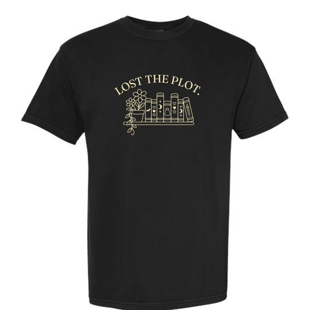 Lost the Plot black Comfort Colors tee