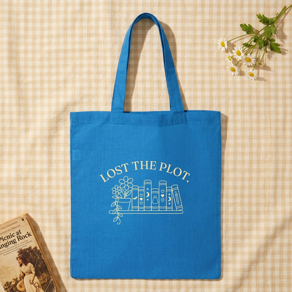 Lost the Plot sapphire tote preview