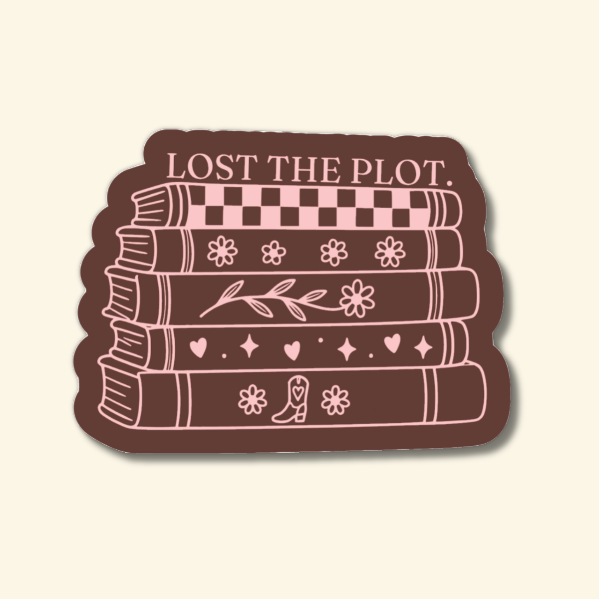 Lost the Plot - Stacked Books | Sticker