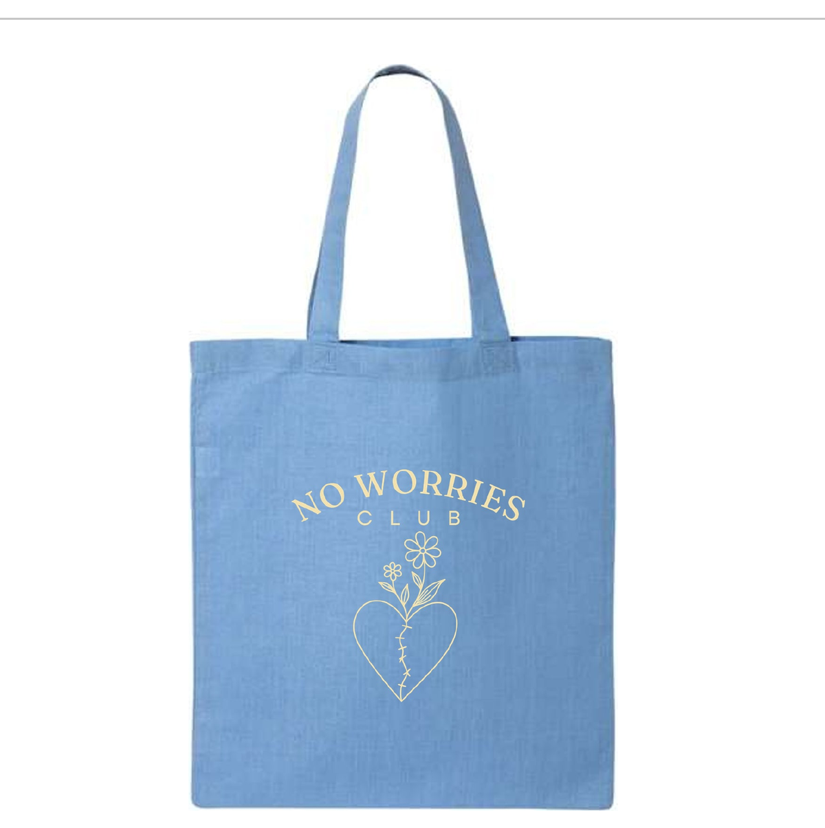 No Worries Club | Small Tote | Carolina Blue