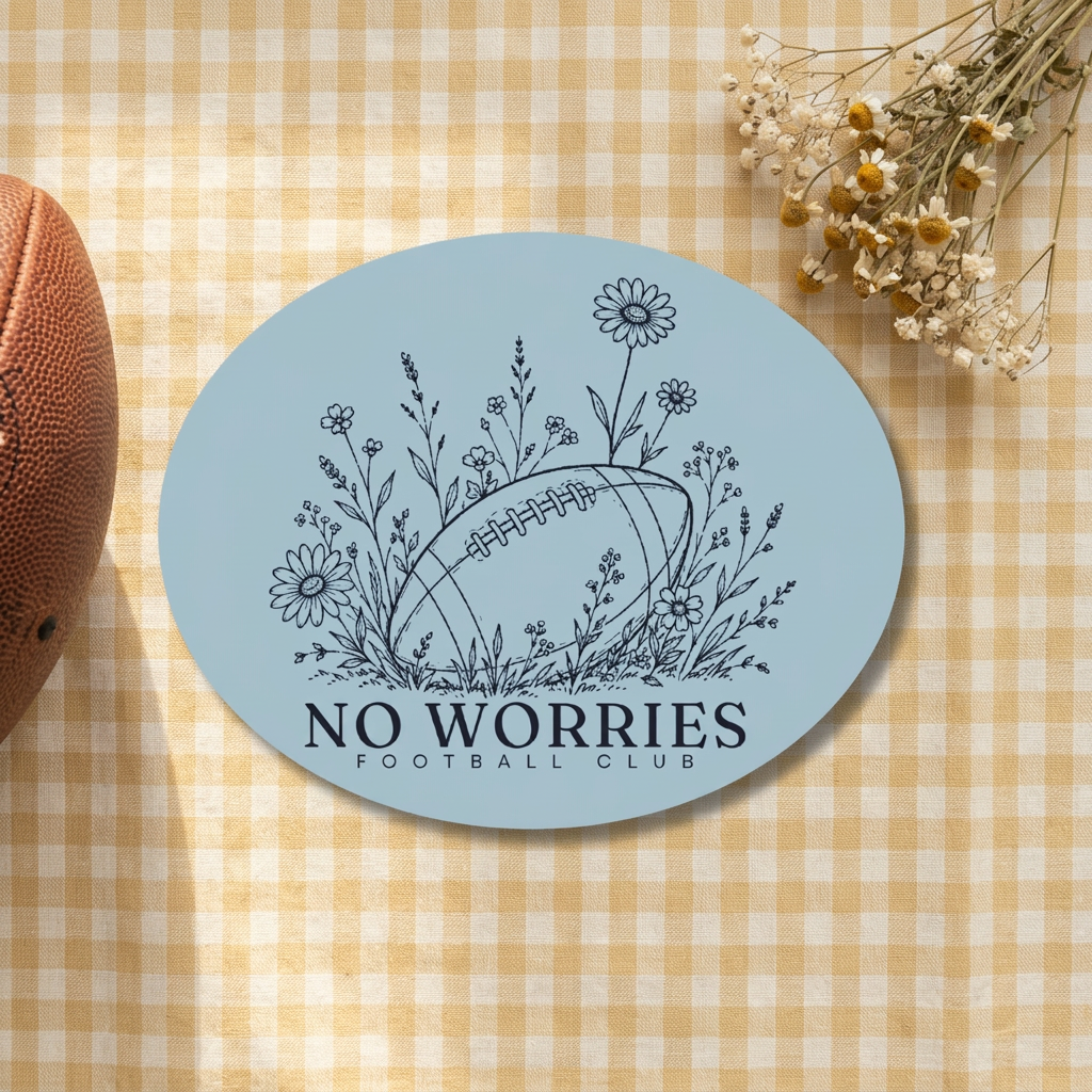 No Worries Football Club sticker