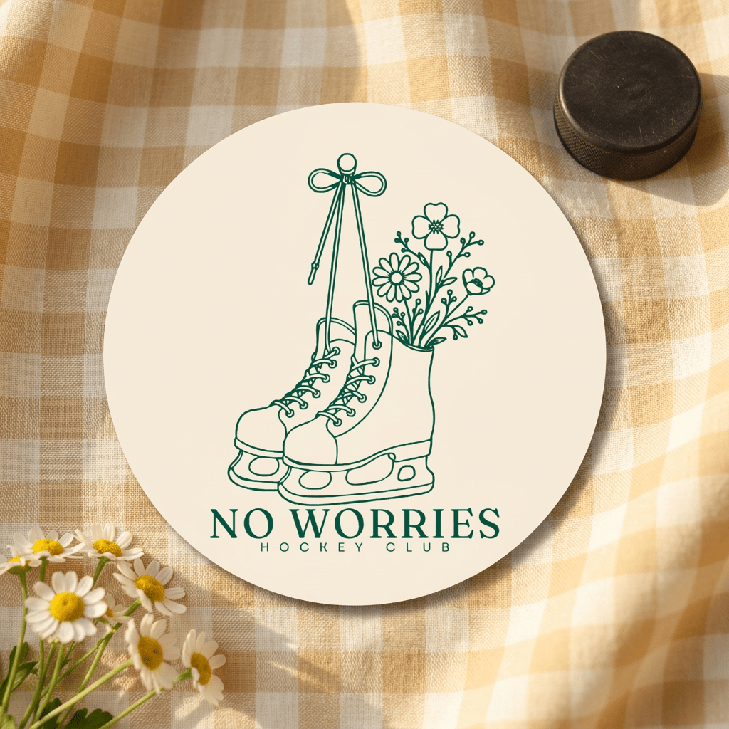 No Worries Hockey Club sticker