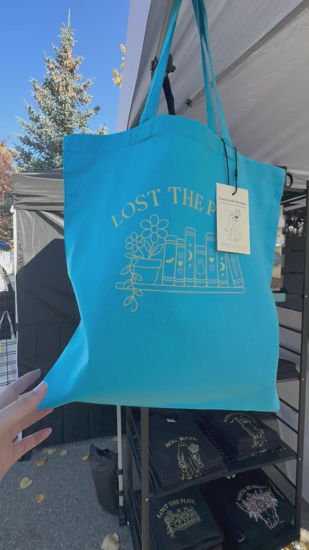 Lost the Plot | Small Tote | Sapphire