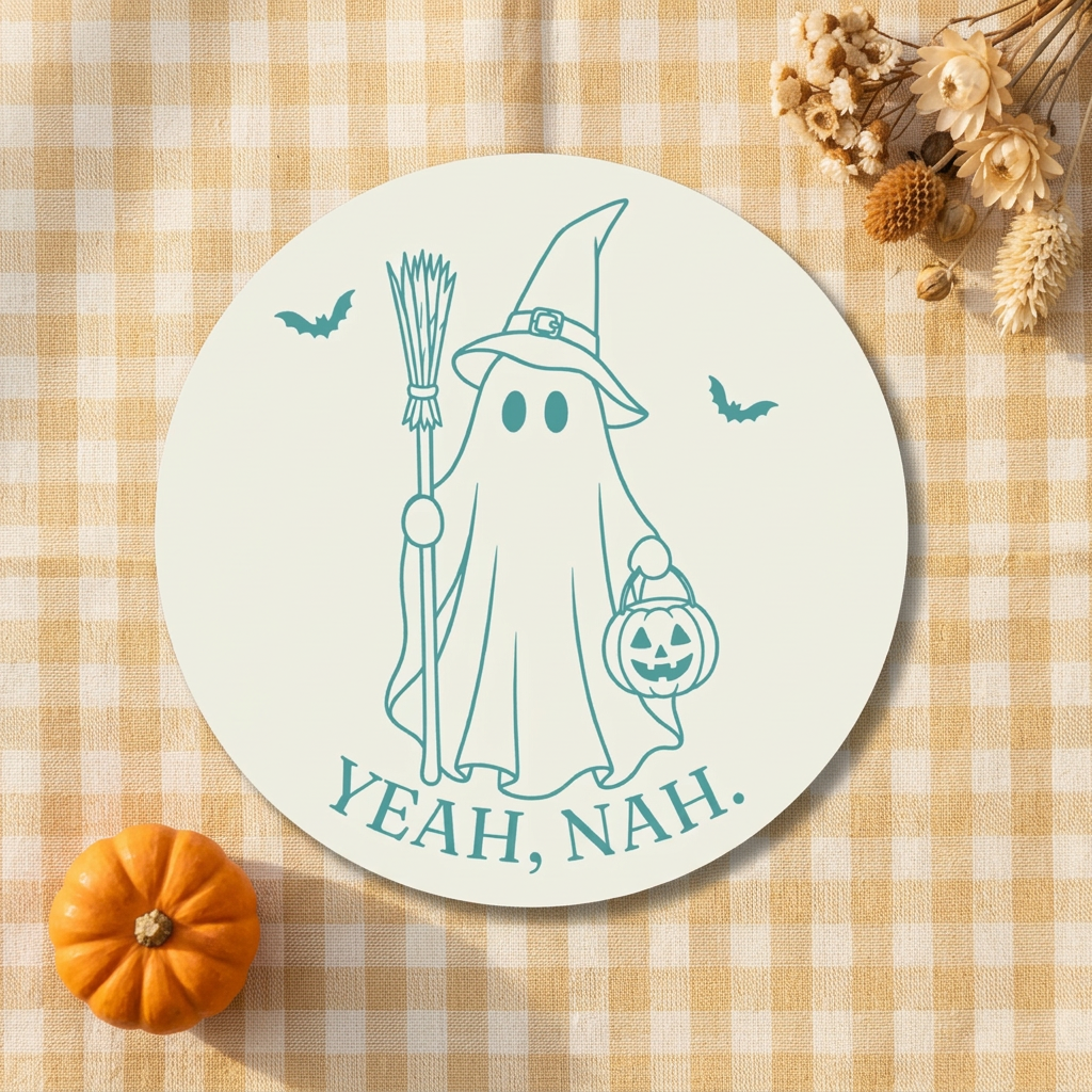 Yeah Nah Ghost sticker